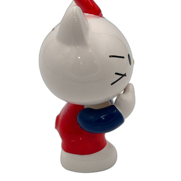 Vintage 1976 Hello Kitty Ceramic Bank Sanrio Japan Rare Whisker Misprint - Picture 7 of 10